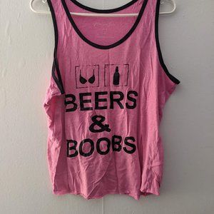 Beers and Boobs Graphic Tank